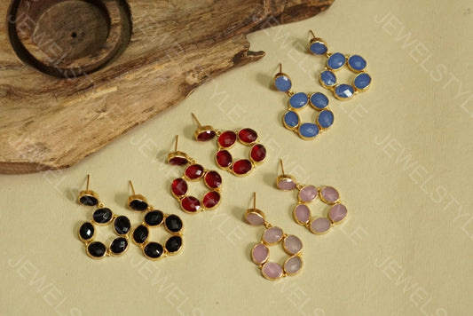 Stone earrings (1-1042) - JEWELSTYLE