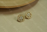 White Kundan studs (1-1618)