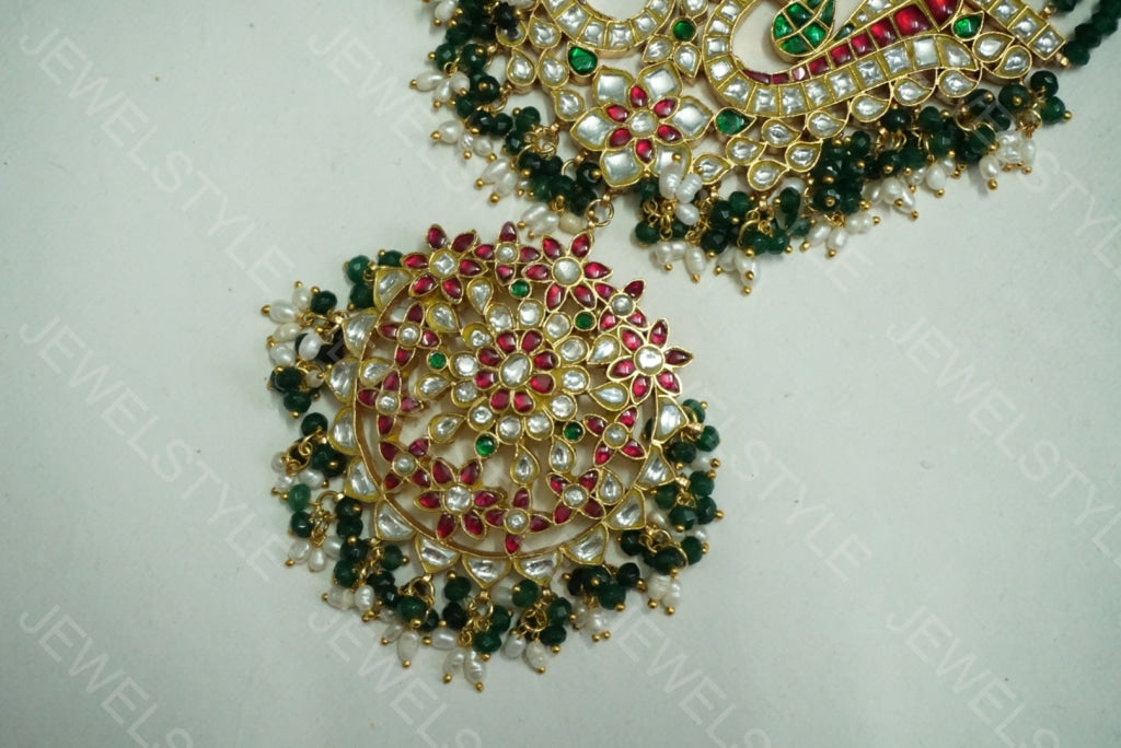 Kundan long Pendant Necklace (4-2253)(PREORDER) - JEWELSTYLE