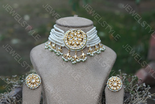Kundan Choker set (4-3198) - JEWELSTYLE