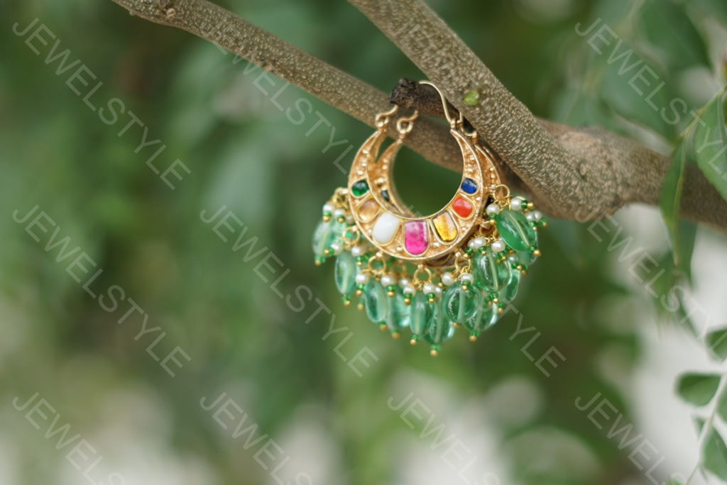 Kundan Earrings(1-1464)(PREORDER)