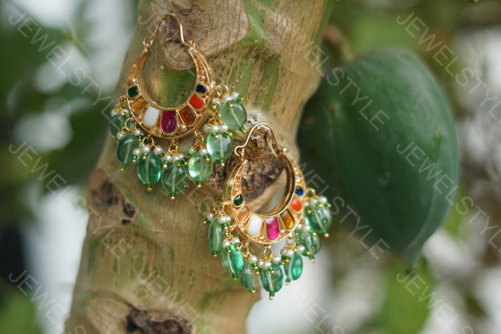 Kundan Earrings(1-1464)(PREORDER)