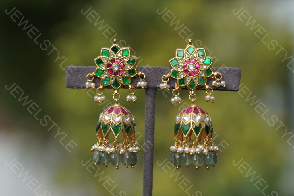 Kundan Earrings (1-1590) (PREORDER)