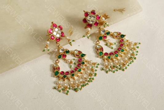 Kundan earrings(Preorder) 1-5 - JEWELSTYLE