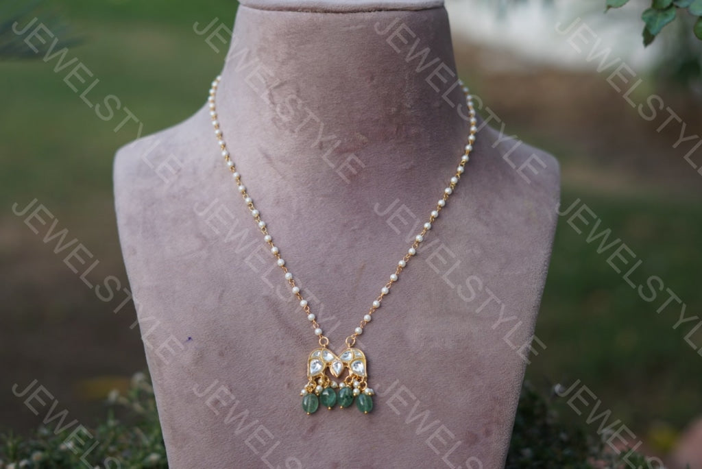 Kundan pendant Chain (4-2836)(R)( already discounted) - JEWELSTYLE