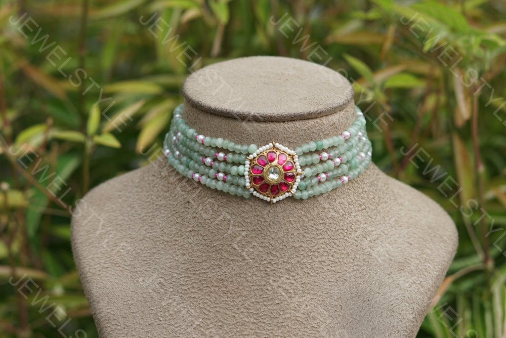 Kundan Choker(4-2001)(PREORDER) - JEWELSTYLE