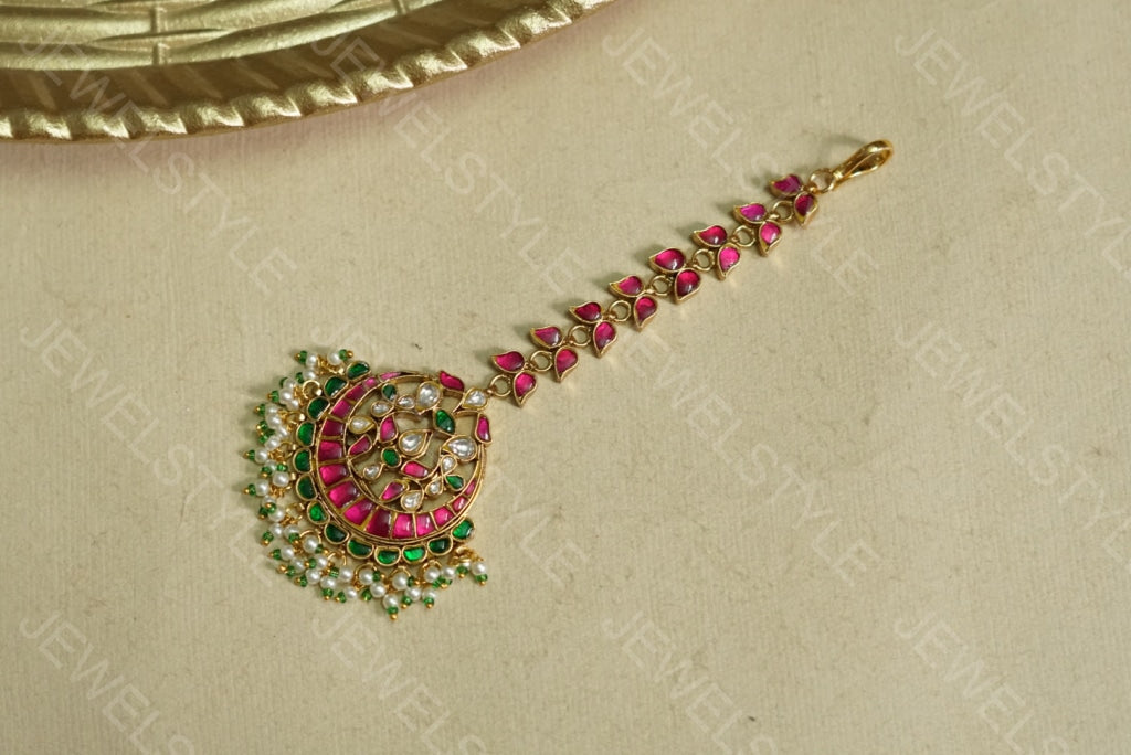 Big Kundan Maangtika (5-701)(PREORDER)