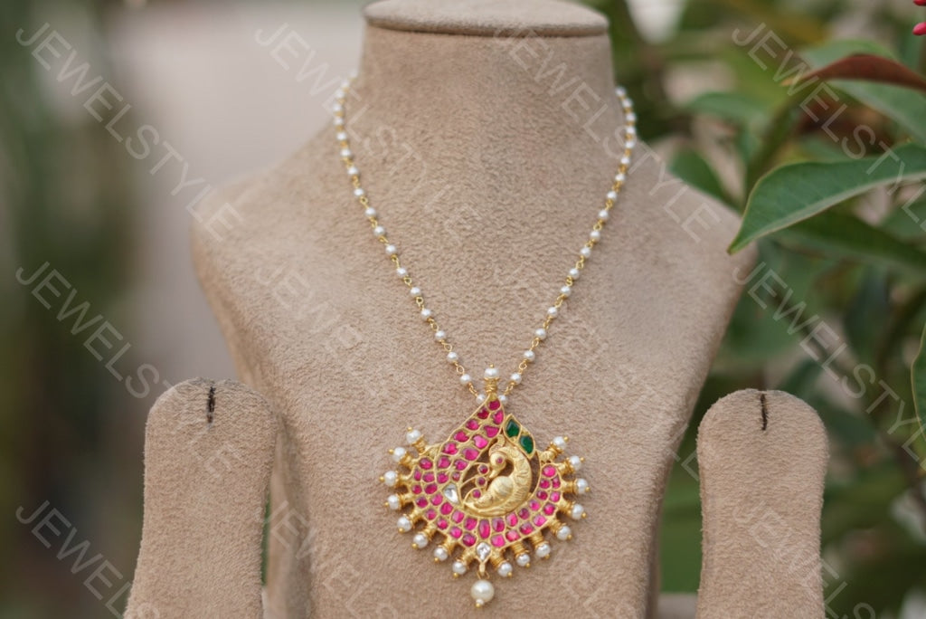 Kundan pendant(Preorder) 4-1091 - JEWELSTYLE