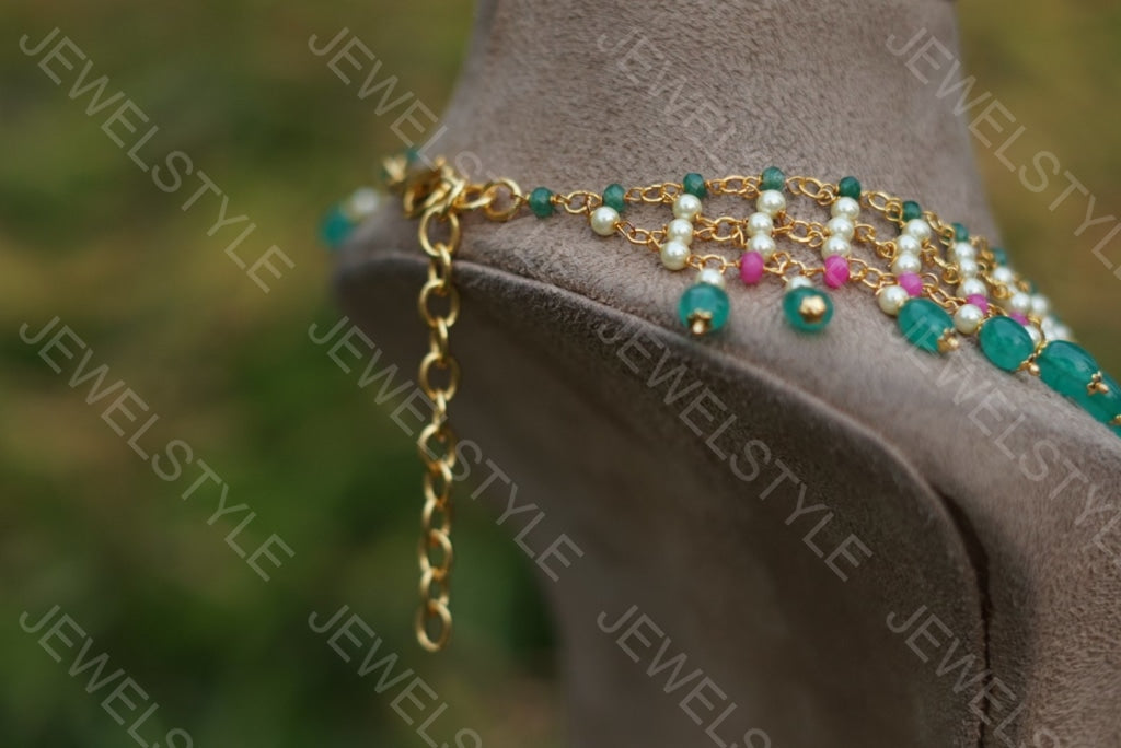 Kundan Necklace set (4-1428) - JEWELSTYLE