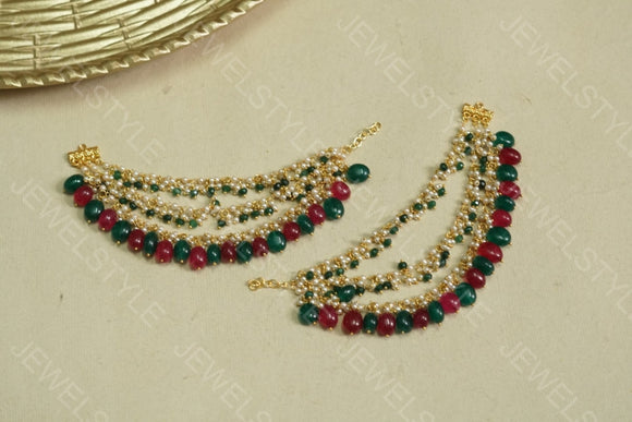 Red and green Ear Chain (9-38)