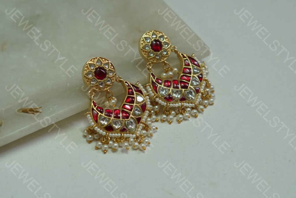 Kundan chandbali(PREORDER) 1-1086 - JEWELSTYLE