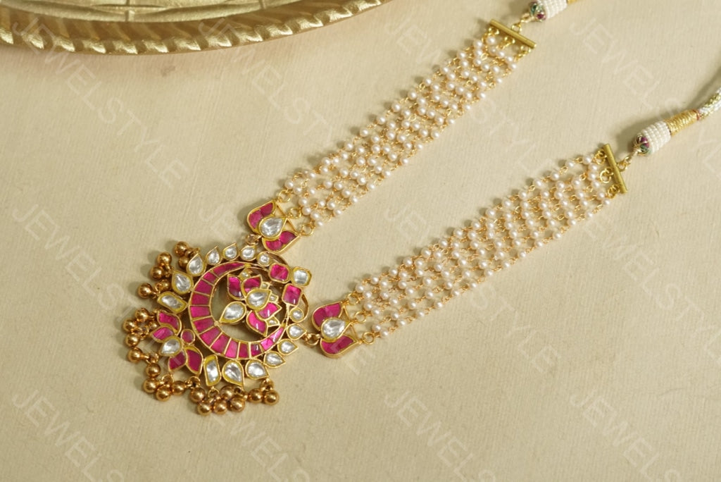 Kundan Necklace (4-2405) (R) - JEWELSTYLE
