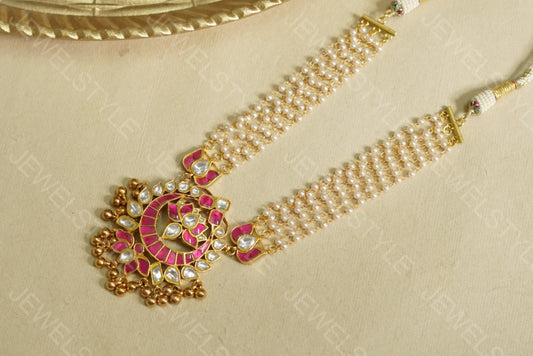Kundan Necklace (4-2405) (R) - JEWELSTYLE
