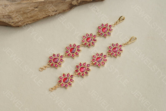 Kundan Ear Chain (9-26)(PREORDER) - JEWELSTYLE