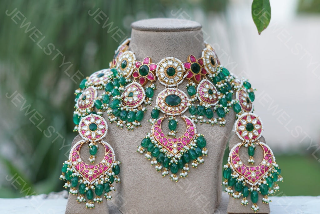 Kundan necklace set (4-3331) (PREORDER)