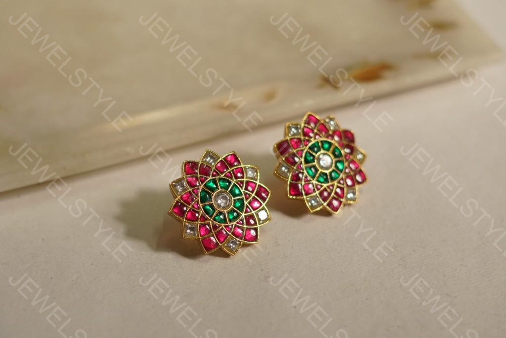 Kundan studs(1-3)(preorder) - JEWELSTYLE