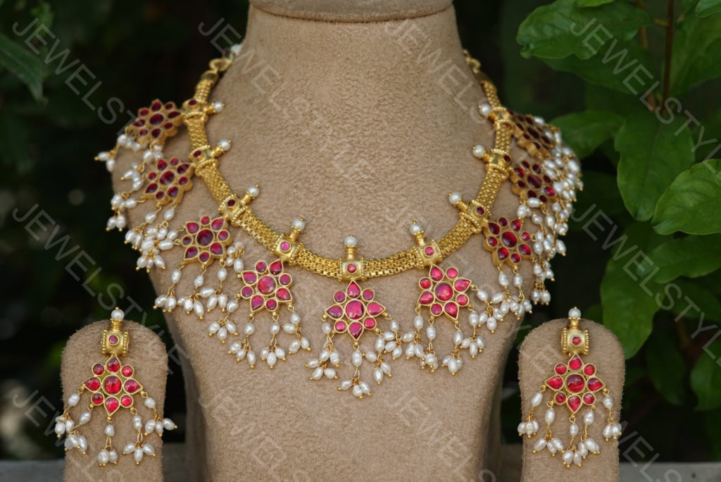 Kundan Necklace set - JEWELSTYLE
