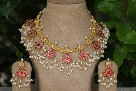Kundan Necklace set - JEWELSTYLE