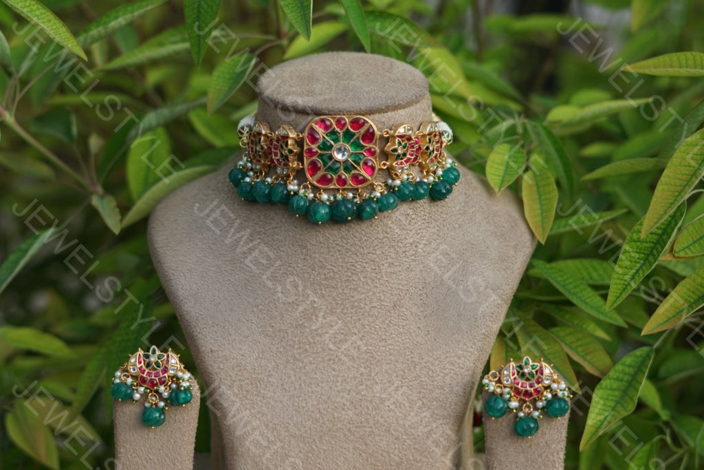 Kundan Choker set (4-2146)(PREORDER) - JEWELSTYLE