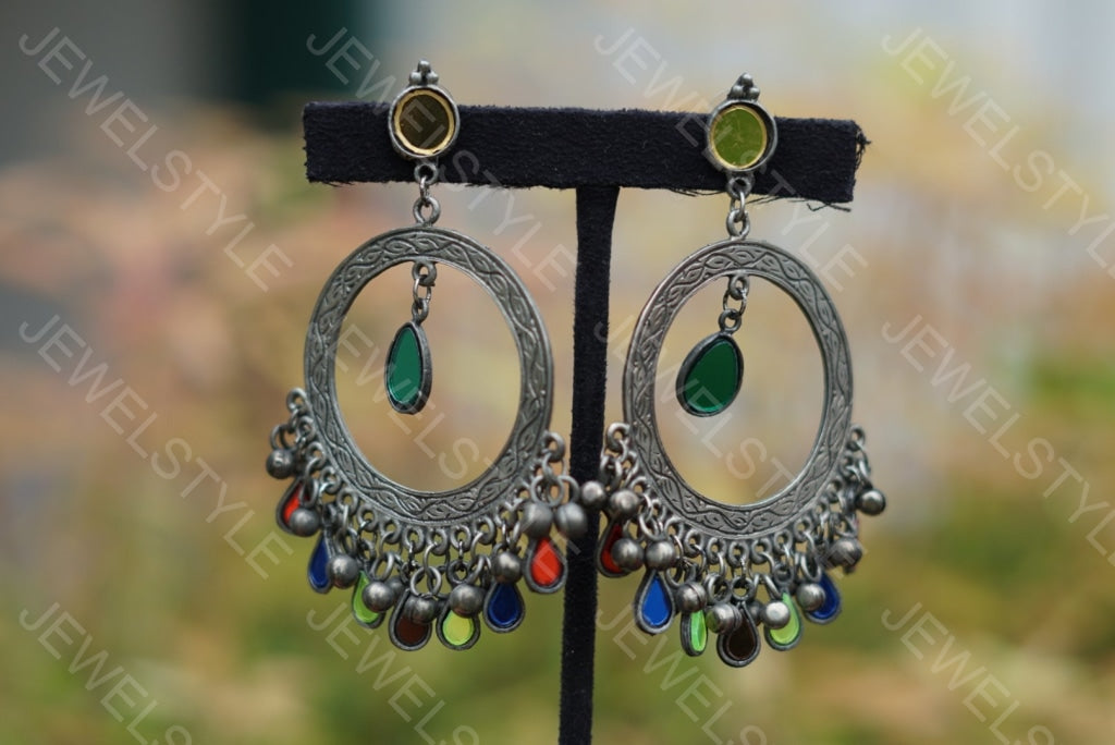 Oxidised earrings  (1-1244)(ON SALE) - JEWELSTYLE