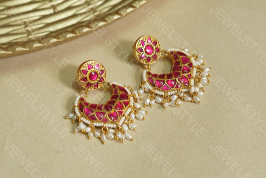Kundan Earrings (1-1459)(PREORDER)