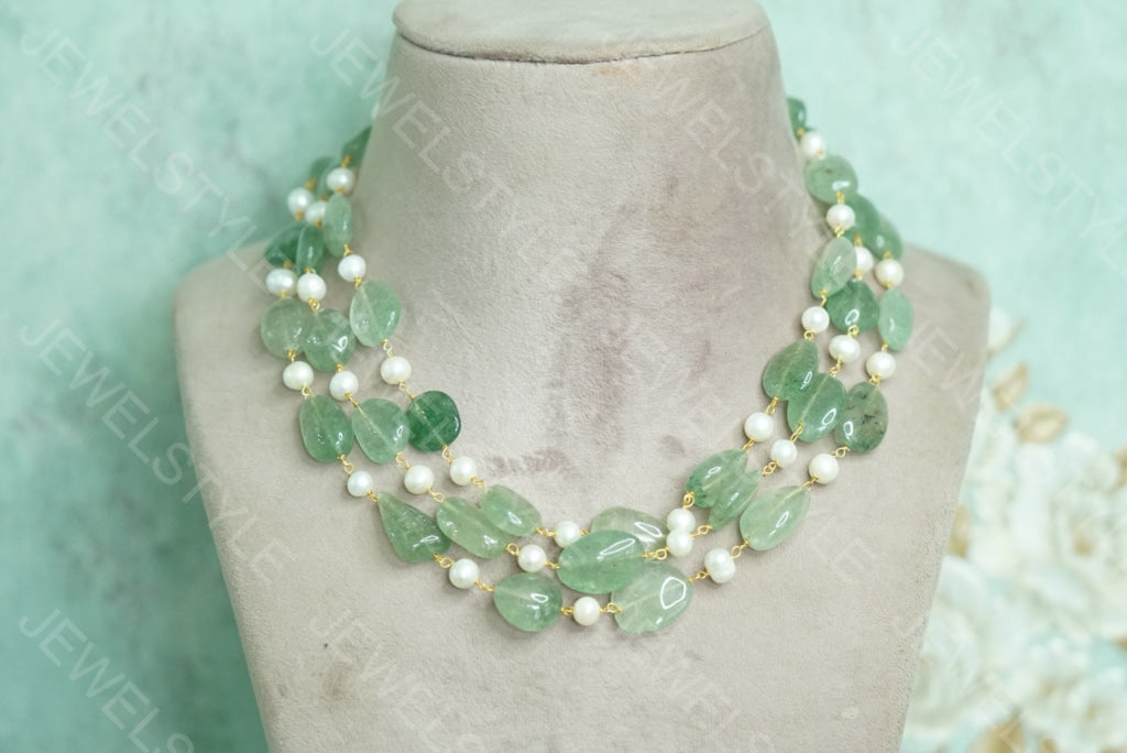 Beads Necklace(4-3880)(N) - JEWELSTYLE