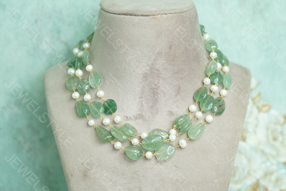 Beads Necklace(4-3880)(N)