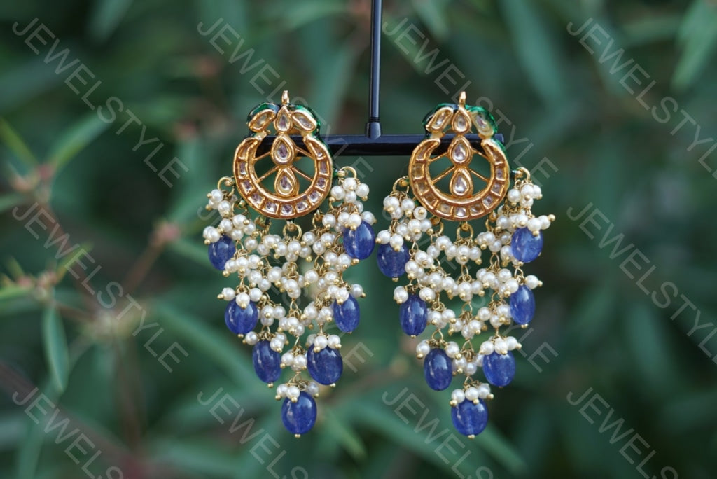 Kundan Earrings (1-1542) - JEWELSTYLE