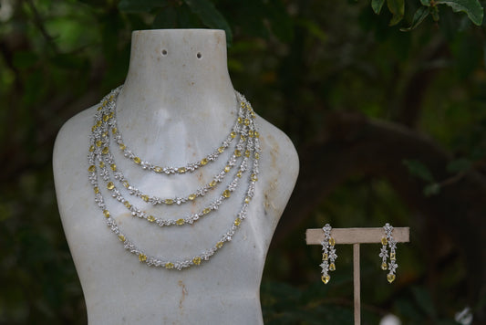 Kundan necklace set (4-5409)(B) - JEWELSTYLE