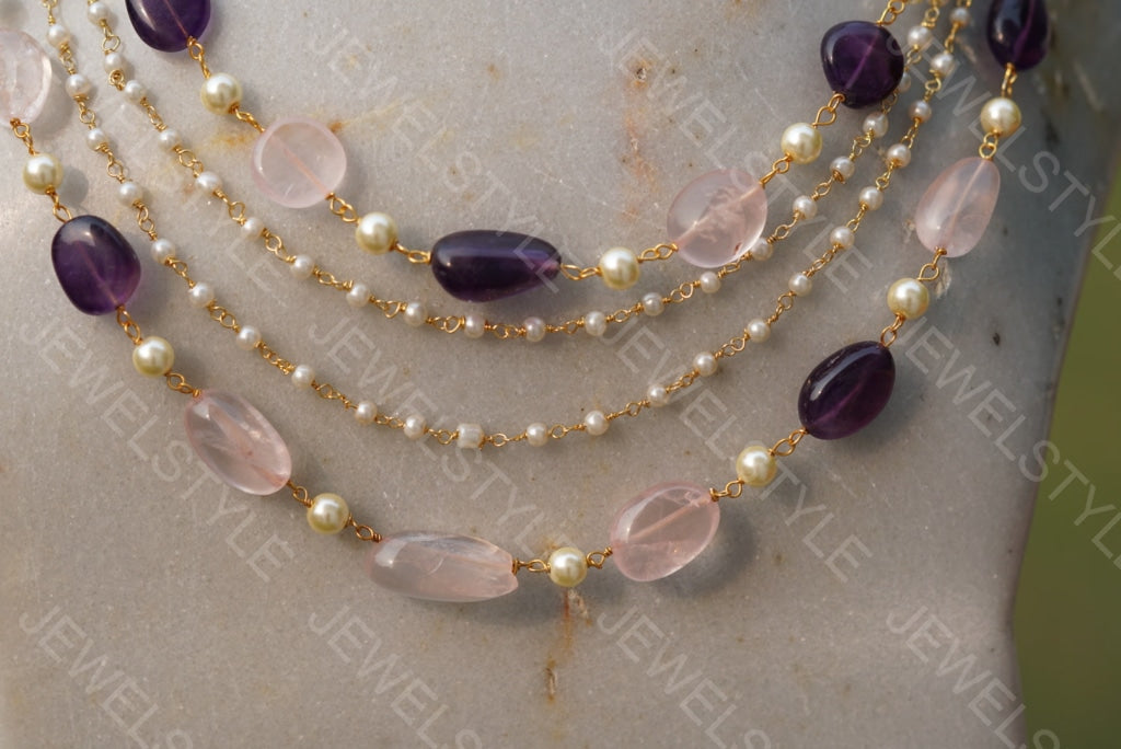 beads necklace (4-4712)(N)