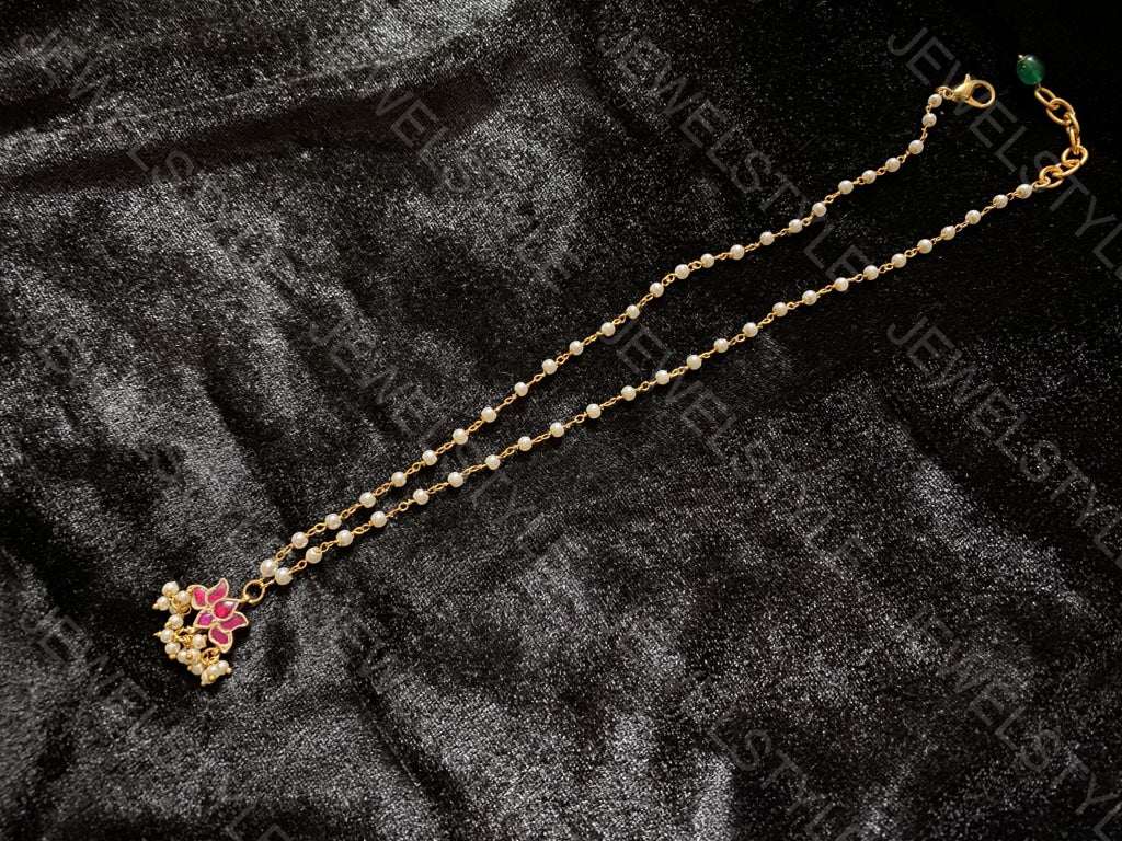 Kundan pendant chain (Preorder) 4-1356 - JEWELSTYLE