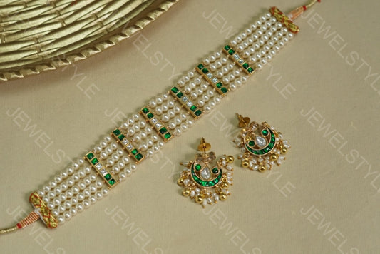 Kundan Choker set (4-1669)(Preorder) - JEWELSTYLE