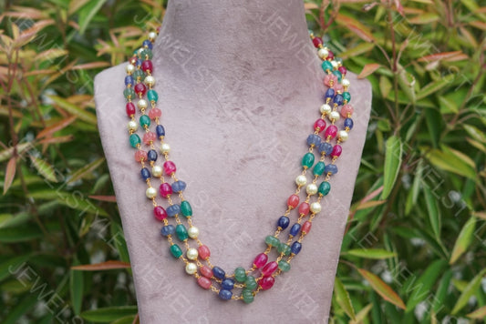 Multibeads Necklace(4-1692)(N) - JEWELSTYLE