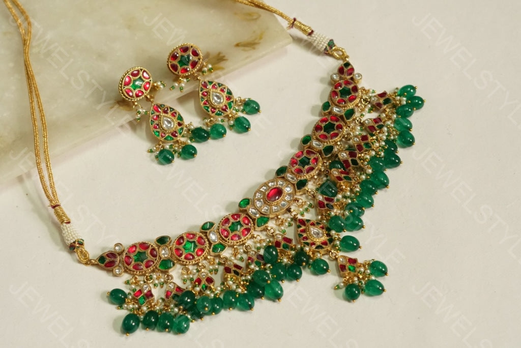Kundan Choker set (Preorder)( 4-1132) - JEWELSTYLE