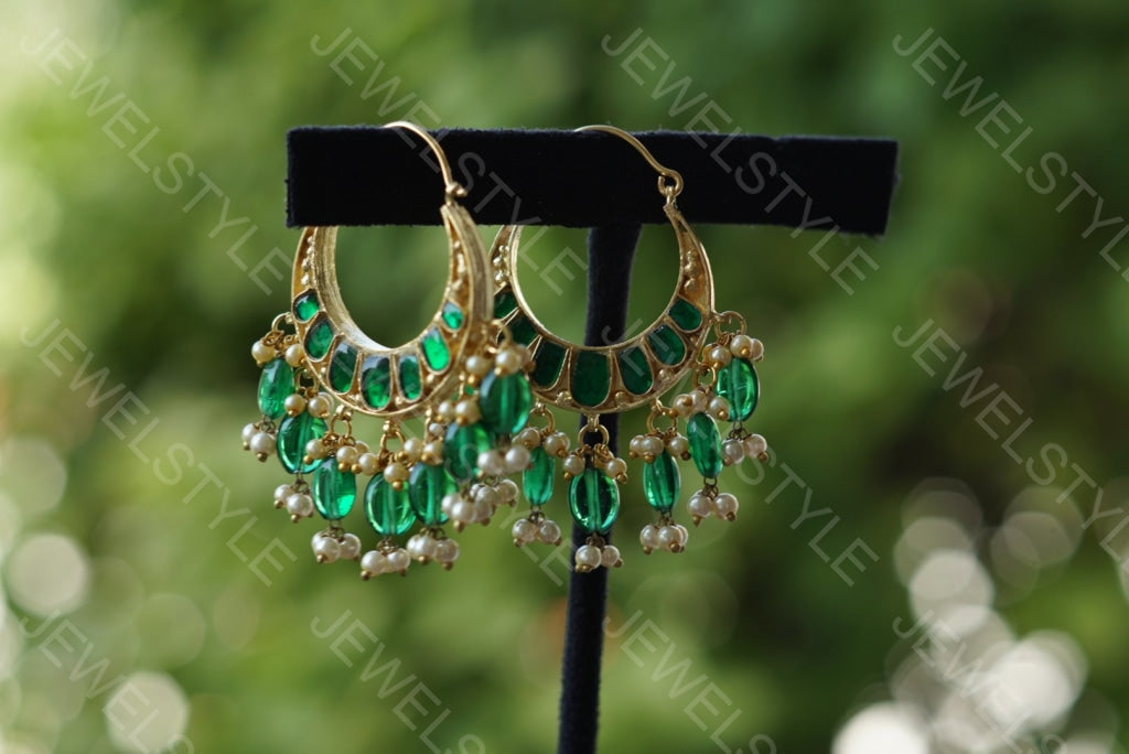 Reversible Kundan Bali - JEWELSTYLE