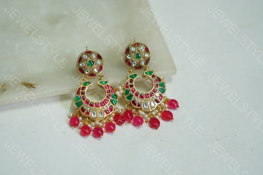 Small Kundan Chandbali (1-1291)(Preorder)