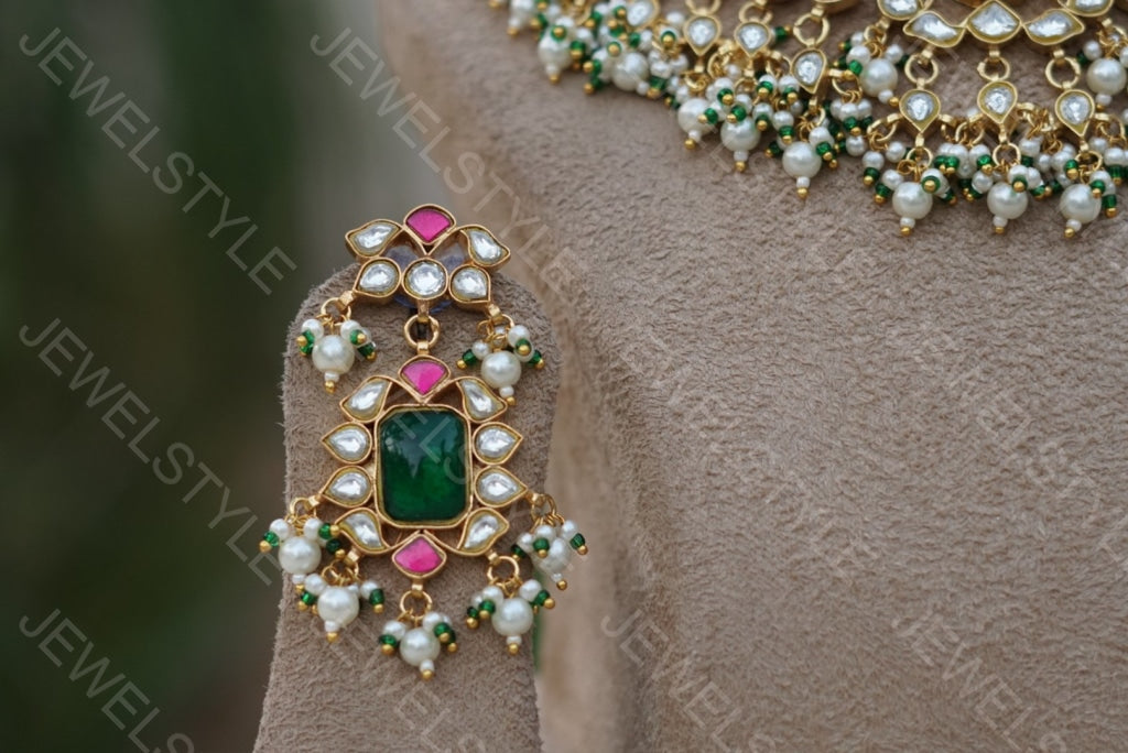 Kundan Choker set(4-1245)(PREORDER) - JEWELSTYLE