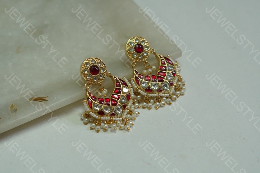 Kundan chandbali(PREORDER) 1-1086 - JEWELSTYLE
