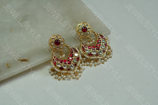 Kundan chandbali(PREORDER) 1-1086 - JEWELSTYLE