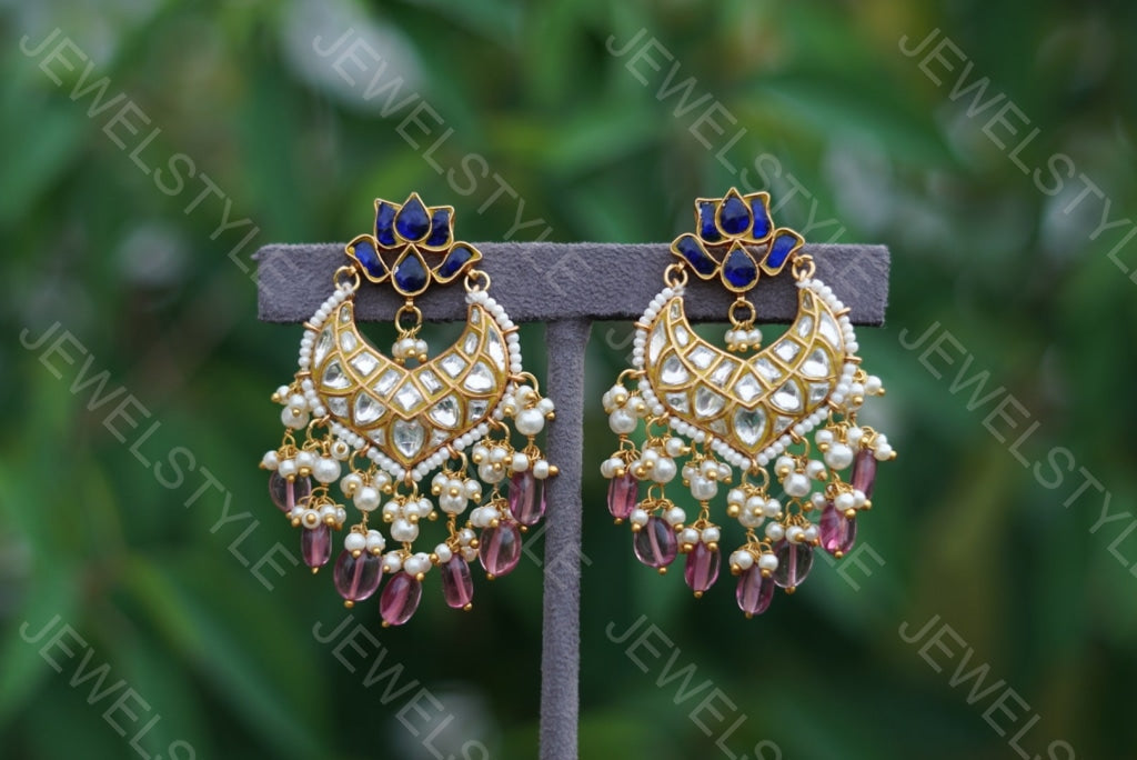 Kundan Earrings (1-1578) (PREORDER) - JEWELSTYLE