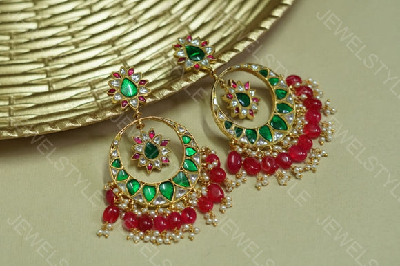 Kundan earrings(PREORDER) 1-1084