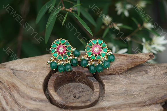 Kundan Earrings (1-1582) (PREORDER)