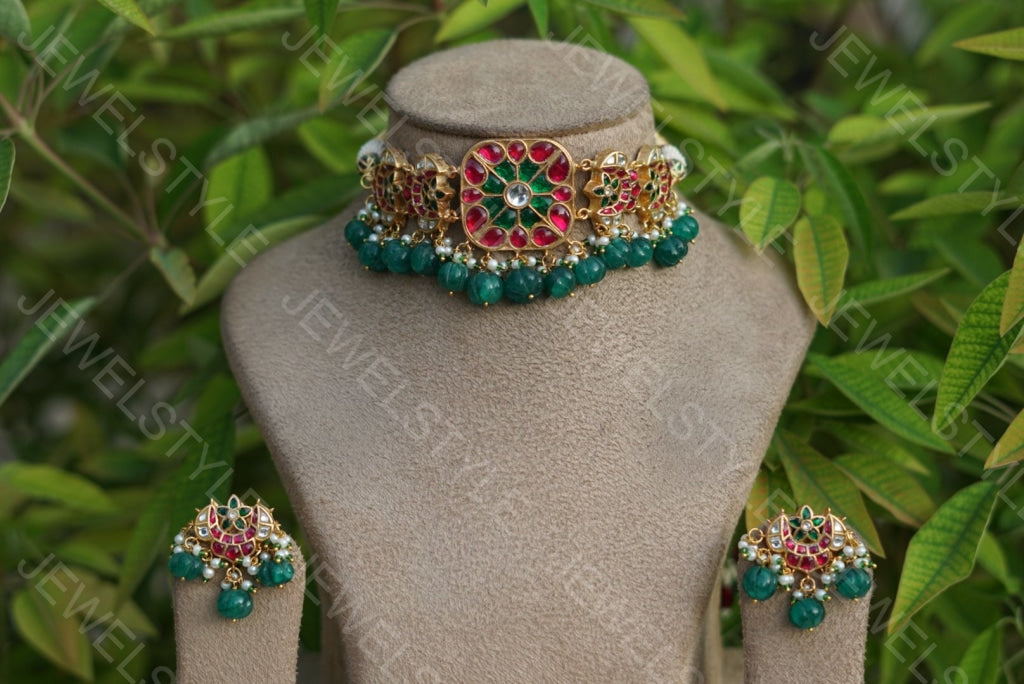 Kundan Choker set (4-2146)(PREORDER) - JEWELSTYLE