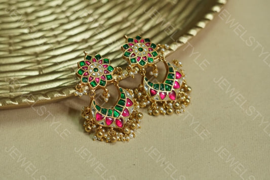 Kundan  Earrings(1-1466)(PREORDER)