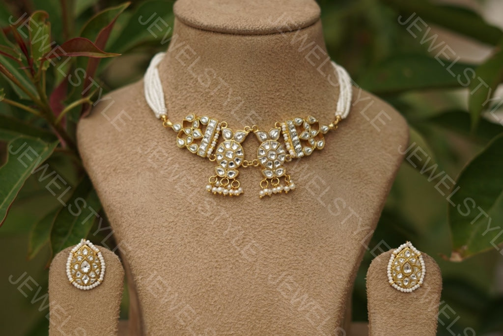 Kundan Necklace set( Preorder) 4-1014 - JEWELSTYLE