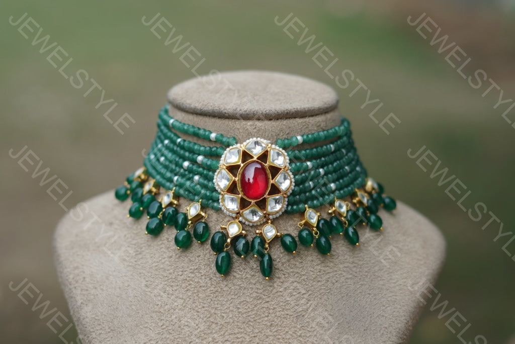 Kundan Choker (4-2574)(PREORDER) - JEWELSTYLE