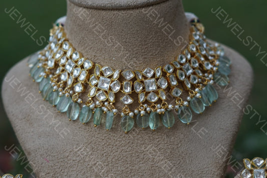 Kundan choker set(4-845)(R)(PREORDER) - JEWELSTYLE