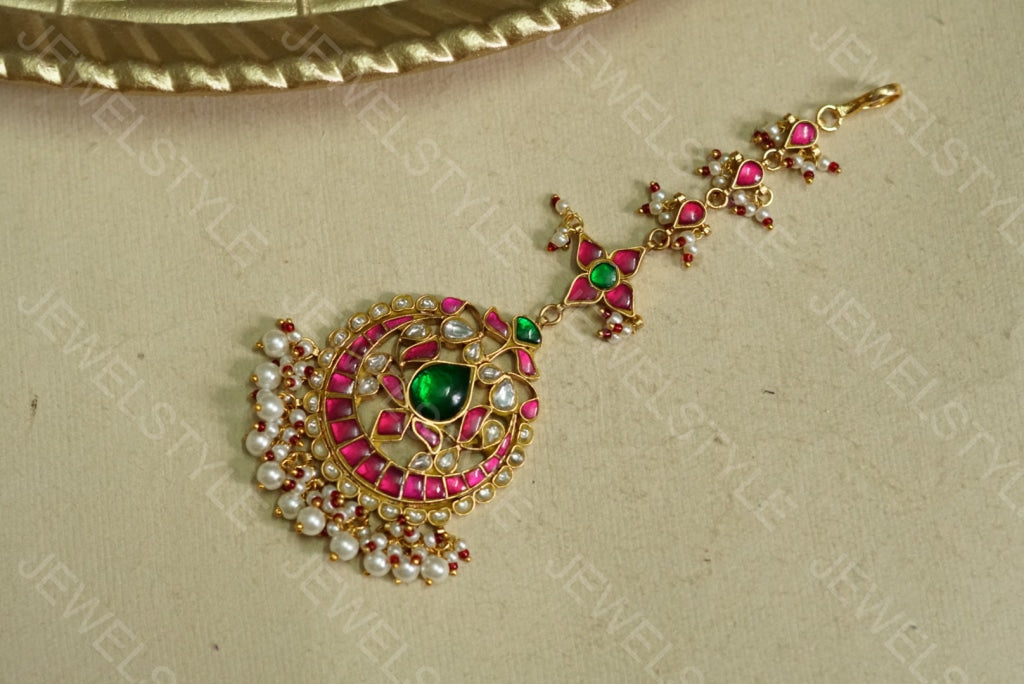 Big Kundan Maangtika (5-687)(PREORDER)