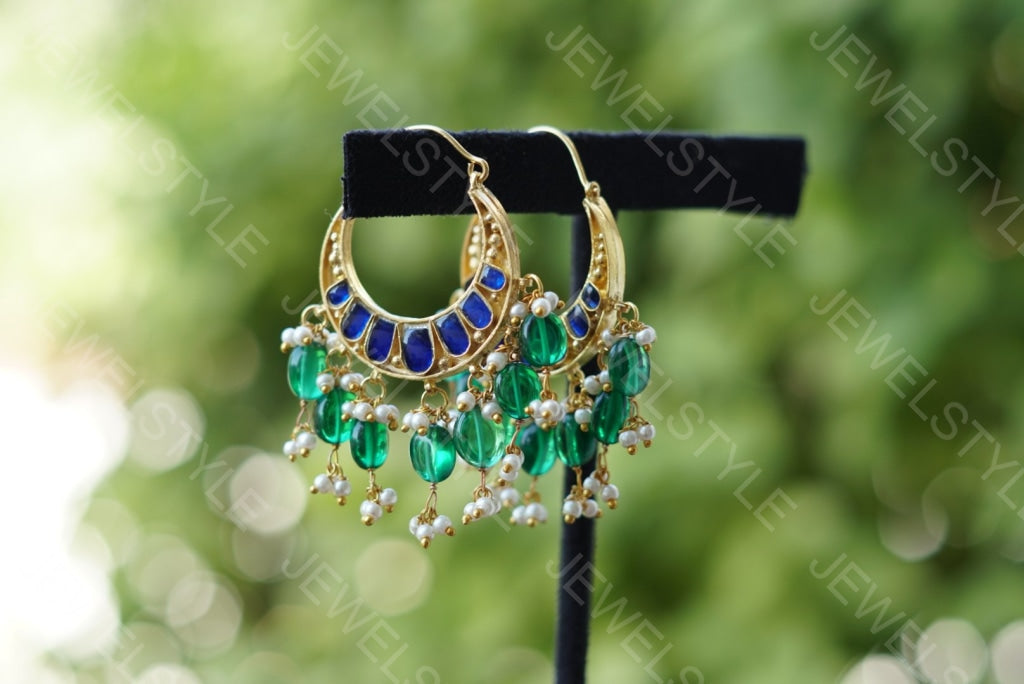 Kundan reversible bali (Preorder) 1-861 - JEWELSTYLE