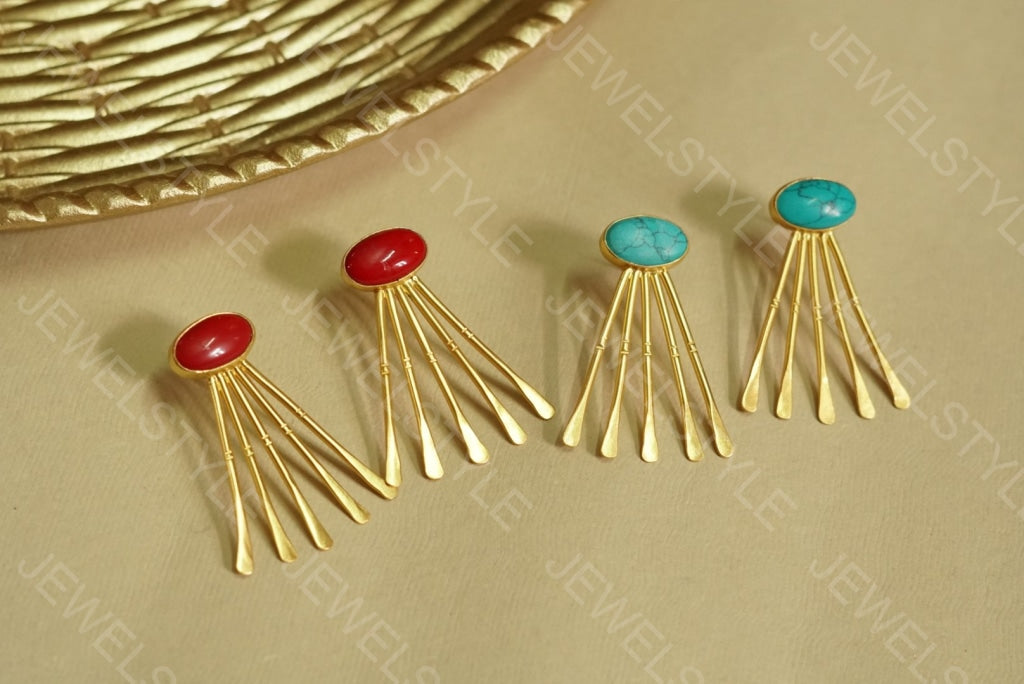 Stone earrings (1-1040)(ON SALE) - JEWELSTYLE